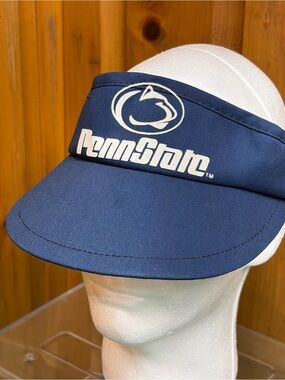 Vintage Ncaa Penn State Nittany Lions University Square Green Bill Visor Hat USA